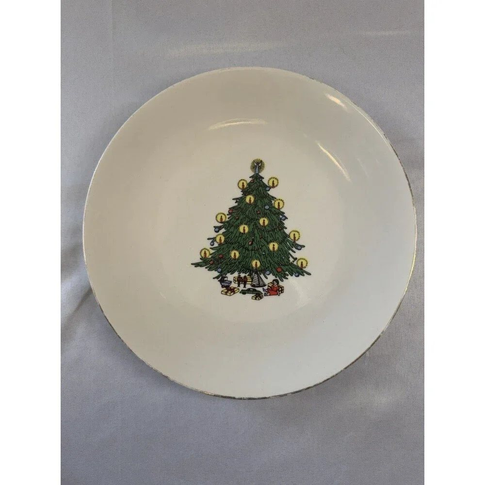 B.C. Clark Jewelers 1989 97tg Anniversary Edition Christmas Tree Plate.